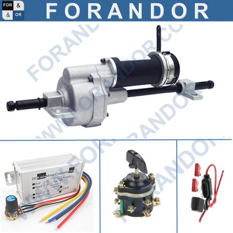 K-TRN-T1-DRV-PWM-DLX-FS Elektro Antriebsachse 180W|250W 24V Differentialgetriebe
