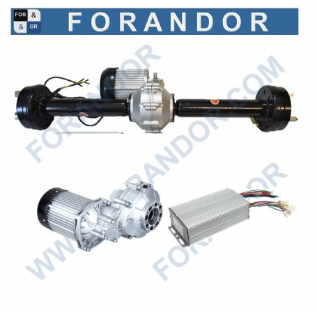 TRN-1418 n Elektro Antrieb DC-Motor+Steuerung+Achse Bürstenlos 350-750W 48V Diffirentialgetriebe