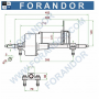 K-TRN-T1-DRV-PWM-DLX-FS Elektro Antriebsachse 180W|250W 24V Differentialgetriebe
