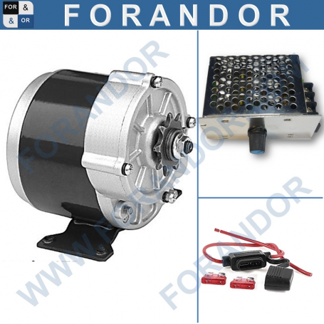 K-MY1016Z-PWM-FS 250W/350W 24V|36V DC-Motor mit PWM-Steuerung und Sicherung MY1016Z ZY1016Z