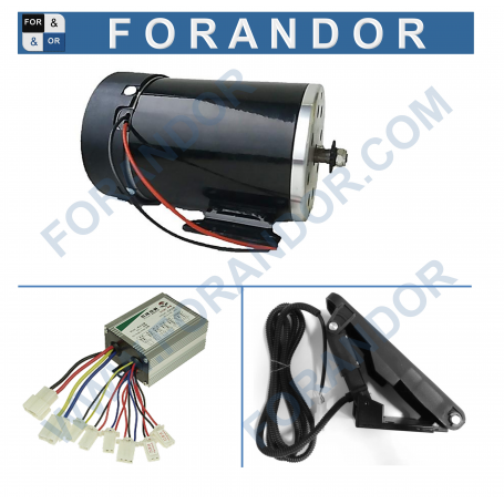 K-MY1020-FN-DRV-PD 500W|750W|1000W 24V|36V|48V DC-Motor mit Steuerung Fusspedal